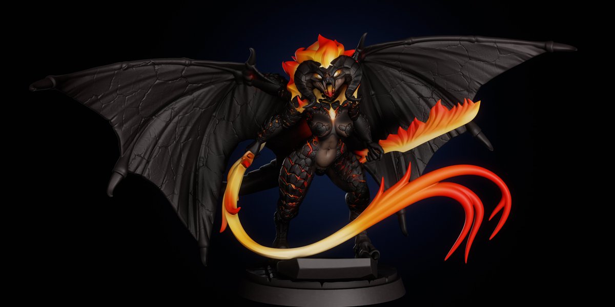 Almost done with this gal coming out next month! Exclusive to supporters for a while, she's been a huge project. Comes with SFW and NSFW, Winged and unwinged variants.
