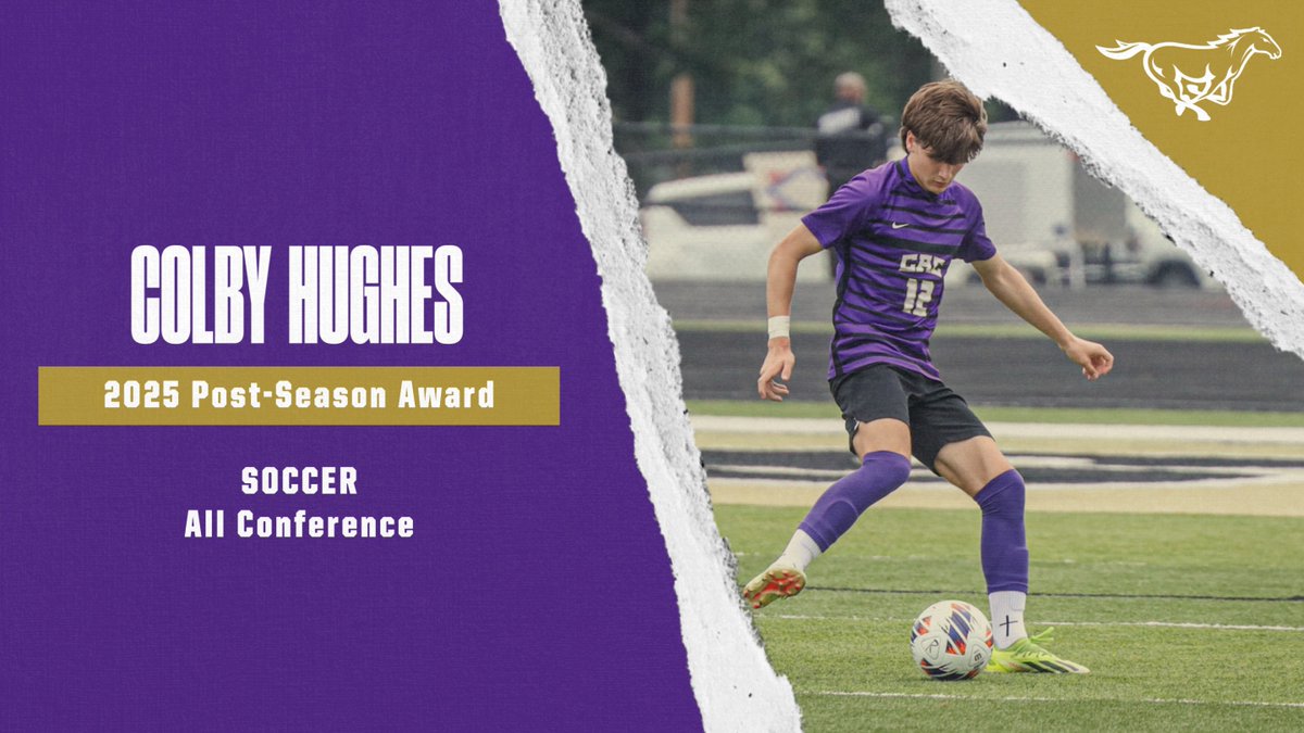 Congratulations, Colby Hughes, on your 2025 post-season award in soccer!