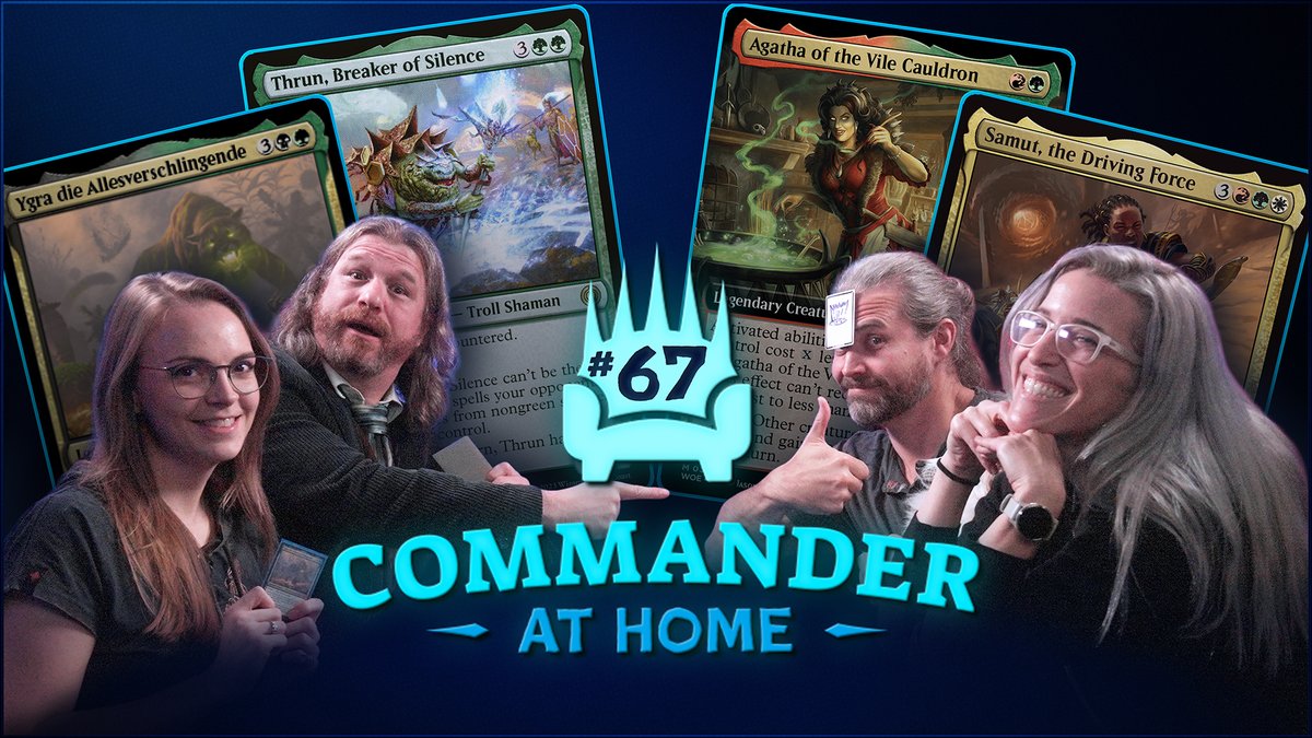 Brian Kibler (@bmkibler) on Twitter photo It's the return of <a href="/TolarianCollege/">Tolarian Community College</a> to Commander at Home as he bombards us with Thrun puns, while
<a href="/NissaCosplay/">Nissa Cosplay</a> tries to push us all off the table with one overfed kitty.
Which will reign supreme?
LIVE: youtu.be/uIxMBE8ugxo It's the return of <a href="/TolarianCollege/">Tolarian Community College</a> to Commander at Home as he bombards us with Thrun puns, while
<a href="/NissaCosplay/">Nissa Cosplay</a> tries to push us all off the table with one overfed kitty.
Which will reign supreme?
LIVE: youtu.be/uIxMBE8ugxo