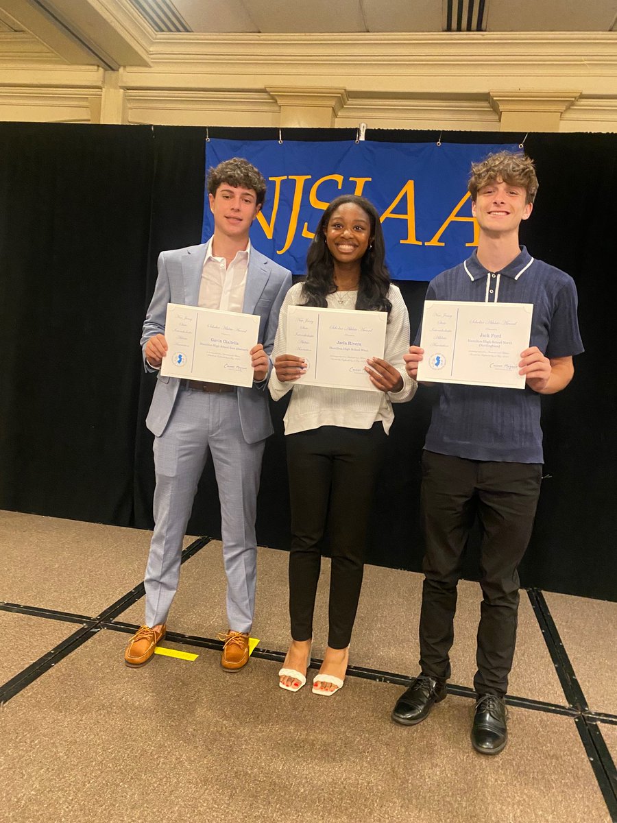 WeAreHTSD (@wearehtsd) on Twitter photo Celebrating our Scholar Athletes 🏆
3 HTSD HS students were honored during the <a href="/NJSIAA/">NJSIAA</a> scholar athlete luncheon. Each scholar athlete received a $500 scholarship. Congratulations, Gavin Giallella, Jaela Rivera & Jack Ford.
#HTSD #HTSDpride
<a href="/ScottRRocco/">Scott Rocco, Ed.D.</a> <a href="/HTSDSecondary/">Jim Altobello Ed.D.</a> Celebrating our Scholar Athletes 🏆
3 HTSD HS students were honored during the <a href="/NJSIAA/">NJSIAA</a> scholar athlete luncheon. Each scholar athlete received a $500 scholarship. Congratulations, Gavin Giallella, Jaela Rivera & Jack Ford.
#HTSD #HTSDpride
<a href="/ScottRRocco/">Scott Rocco, Ed.D.</a> <a href="/HTSDSecondary/">Jim Altobello Ed.D.</a>