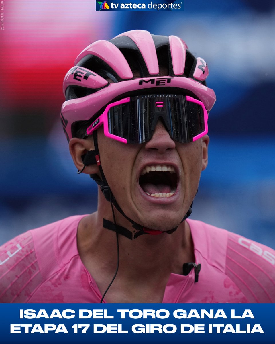 El MEXICANO sigue haciendo HISTORIA 🇲🇽

Isaac del Toro gana la etapa 17 del Giro de Italia y se mantiene con el liderato de la competencia.

El de Ensenada, Baja California, se convirtió en el ciclista más joven en mantener la 'Maglia Rosa' durante el menos nueve días desde 1940