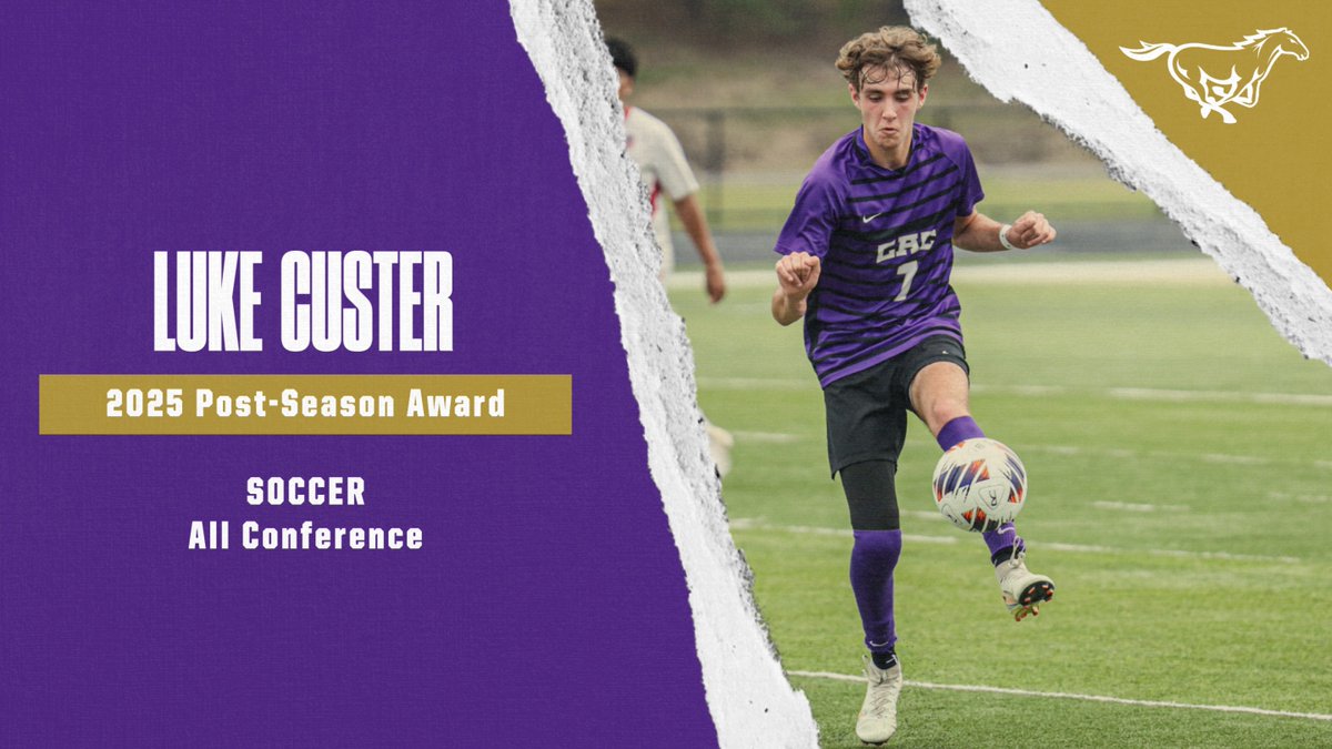 Congratulations, Luke Custer, on your 2025 post-season award in soccer!