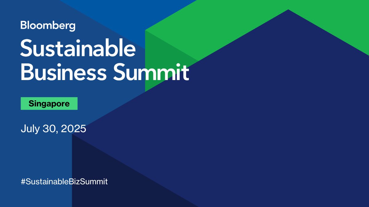 From policy shifts to ESG backlash, the pressure is on. How can sustainability leaders stay ahead? Find out at the #SustainableBizSummit in Singapore this July 30. bloom.bg/4lLD3ih