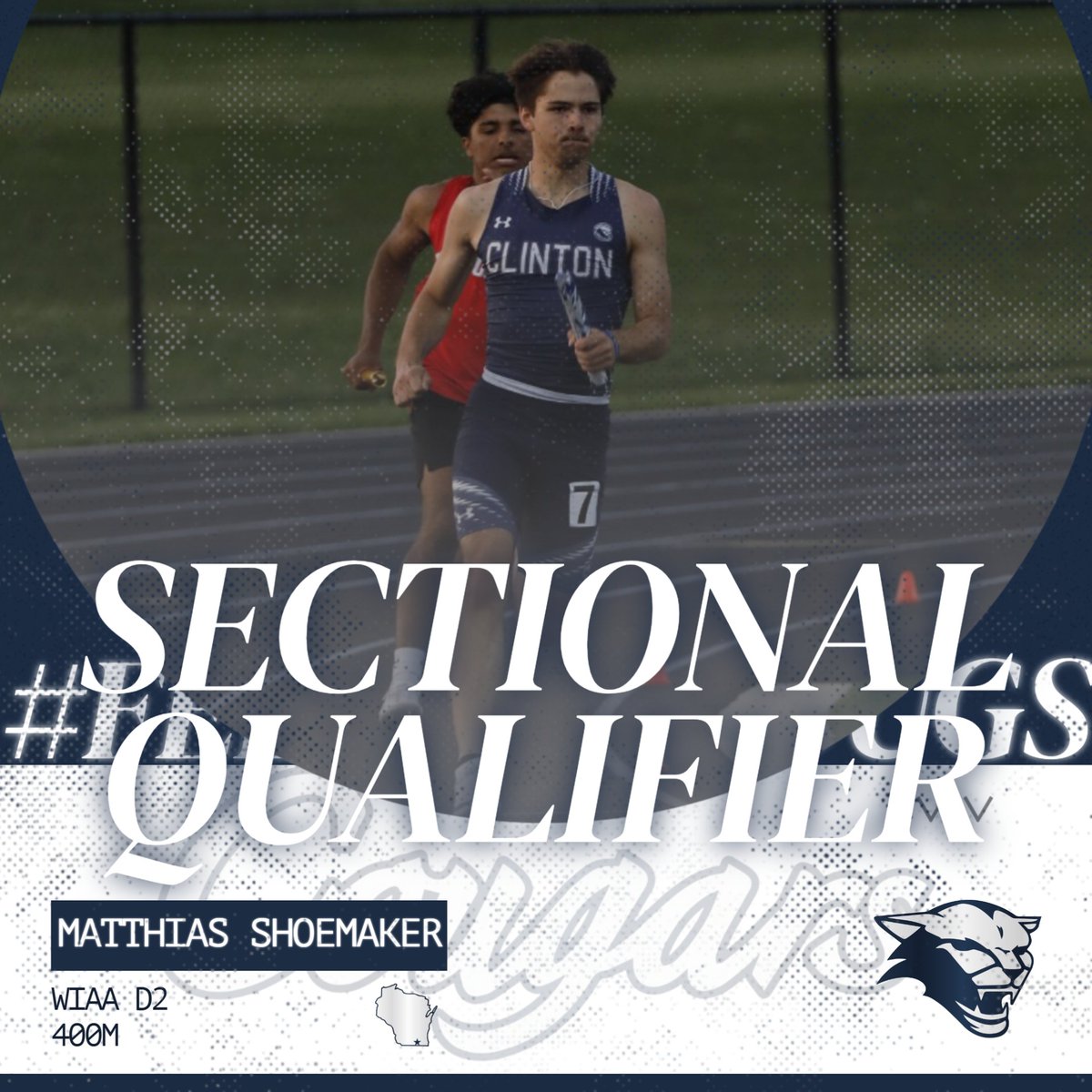 🚨SECTIONAL QUALIFIER🚨

Boys 400m
Matthias Shoemaker