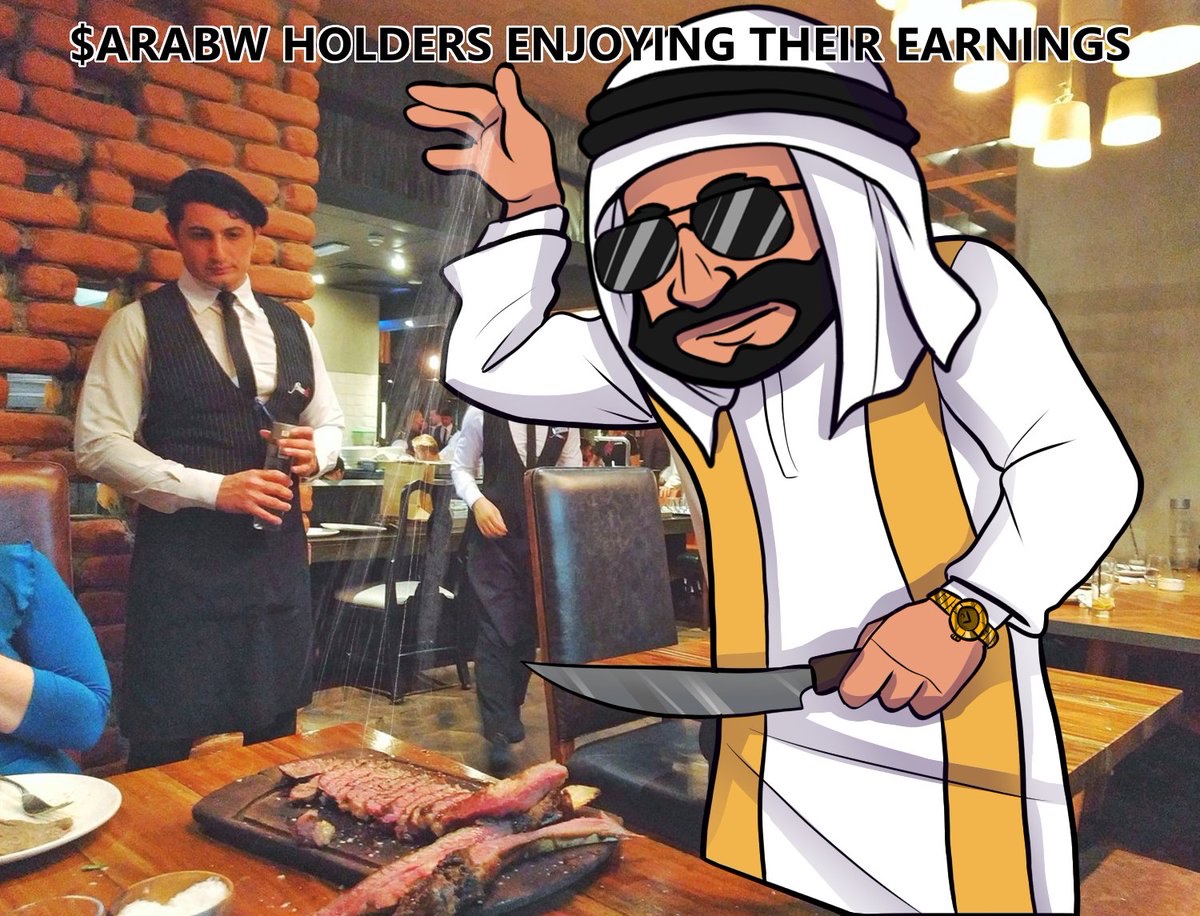 ArabWealth_'s tweet photo. Bought $ARABW at breakfast
Booked the entire steakhouse by dinner
Told the chef: «Just cook the meat — the flavor’s already rich»
#ARABW #degen #memecoin https://t.co/7lB2WOVGkT