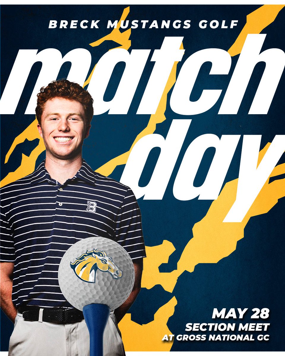 Good luck to #BreckBGOLF today at Sections!