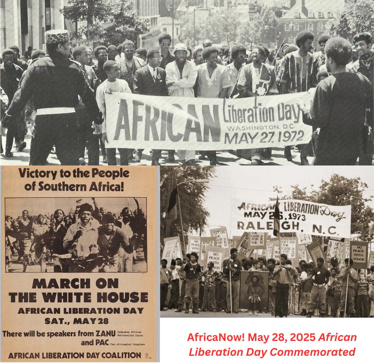 <a href="/AfricaNowOnline/">AfricaNow! Online</a> 1PM (U.S. EDT) <a href="/WPFWDC/">WPFW89.3</a> wpfwfm.org #AfricanLiberationDay (ALD) Commemorated. At this critical time for the African World AfricaNow! goes into its archive &amp; features speeches from #AmiriBaraka,  #SaladinMuhammad &amp; #KwameTure @ ALD celeb. in 1974.