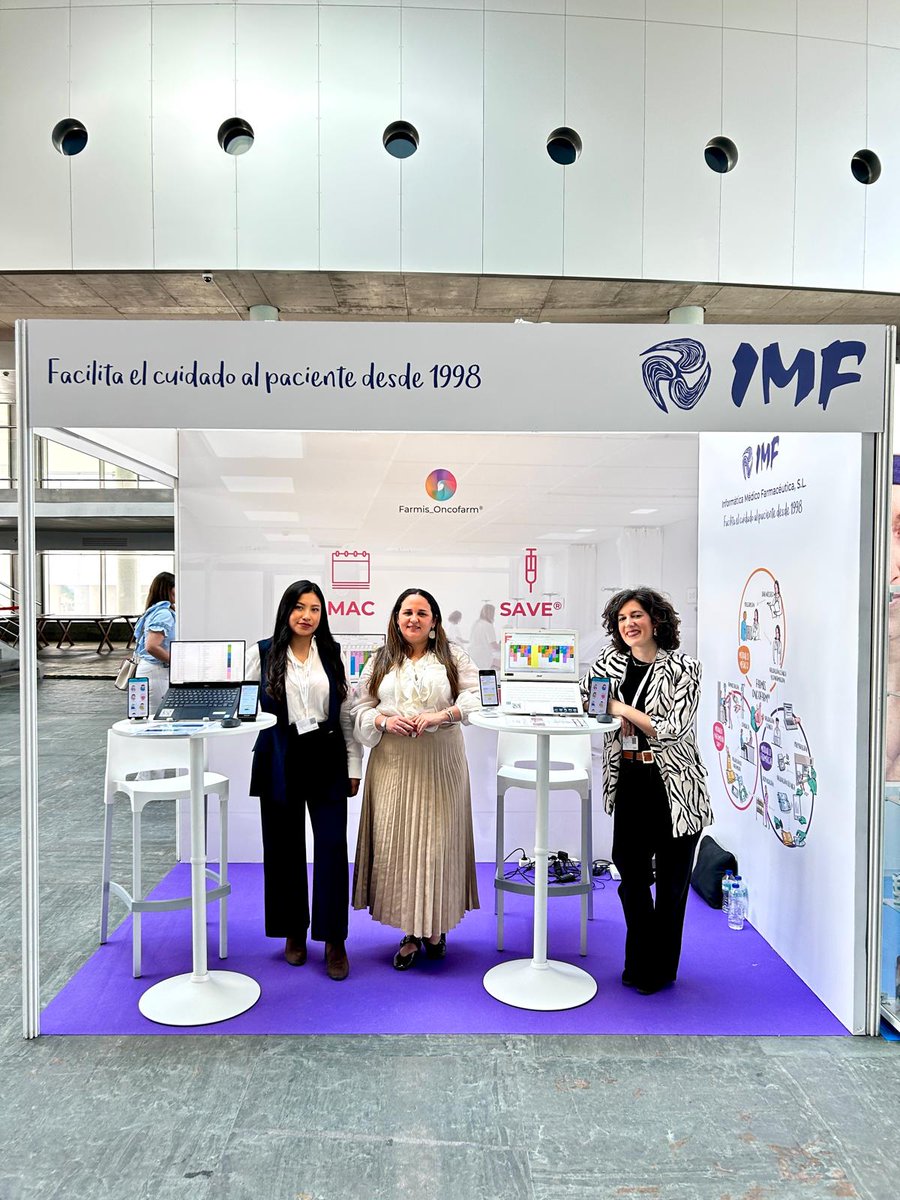 oncofarm's tweet photo. Comienza el XX Congreso Nacional de @_SEEO_ . Acércate a nuestro stand para conocer los módulos SAVE®, MAC y la app saraPROMs®.

¡María, Daniela y Meybel os esperan! 😊

#CongresoSEEO2025 #EnfermeríaOncológica https://t.co/pHnPLgPFld