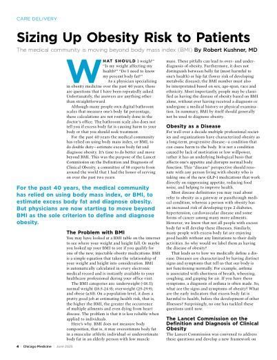 Dr Robert Kushner (@drrobertkushner) on Twitter photo Invited to write this article for #ChicagoMedicineMagazine, Sizing Up Obesity Risk to Patients. Discussed BMI, the disease of #obesity, the Lancet Commission and what this means for health care. Read here. @obesityaction @conscienhealth <a href="/NMEndocrinology/">NM Endocrinology</a> bit.ly/4dyqjaW Invited to write this article for #ChicagoMedicineMagazine, Sizing Up Obesity Risk to Patients. Discussed BMI, the disease of #obesity, the Lancet Commission and what this means for health care. Read here. @obesityaction @conscienhealth <a href="/NMEndocrinology/">NM Endocrinology</a> bit.ly/4dyqjaW