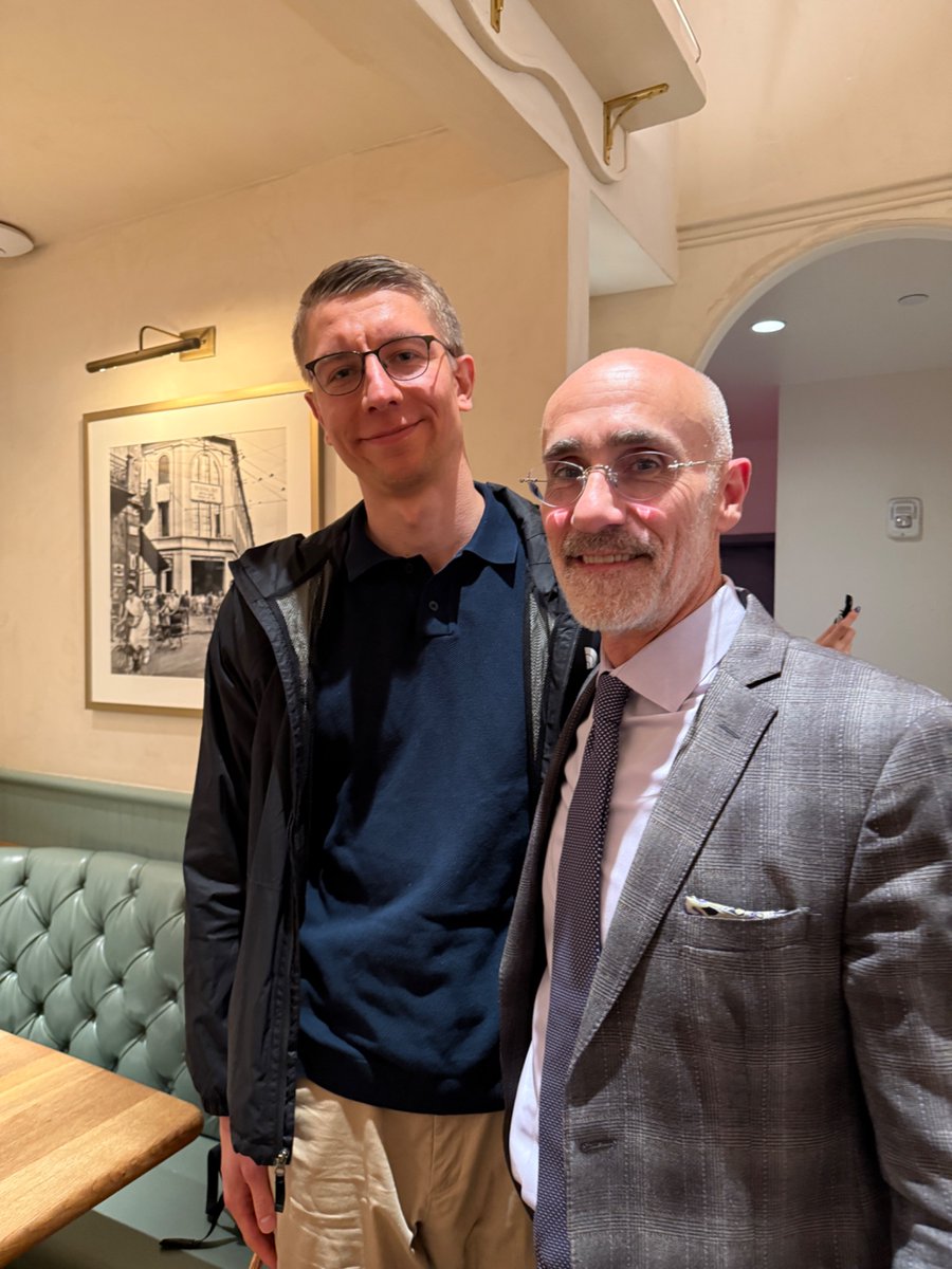 Fun author breakfast with <a href="/arthurbrooks/">Dr. Arthur Brooks</a>, <a href="/itscoachgoodman/">Jonathan Goodman 🇨🇦</a>, and <a href="/jimmyasoni/">Jimmy Soni</a> !