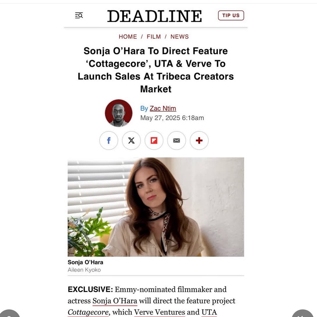 Congratulations to Big Apple Film Festival award winning alumni Sonja ‘O Hara on this exciting upcoming project! Sonja’s award winning film “Ovum” premiered at the Big Apple Film Festival, and is now available on Amazon Prime Video, Fandango at Home and Tubi.