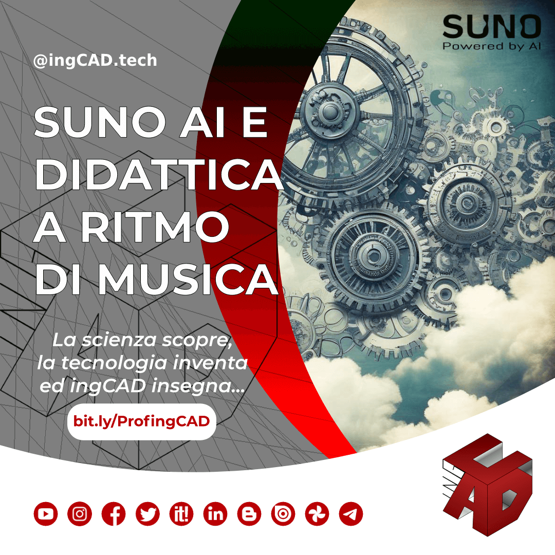 ingCAD's tweet photo. L'#AI #generativa sta rapidamente trasformando numerosi settori, anche l'#educazione! #SUNO è capace di generare #brani #musicali originali a partire da un semplice testo per coinvolgere e appassionare i ragazzi allo #studio delle #discipline. 🎵https://t.co/eC4UXMPF5o #TECH ON https://t.co/bcgQJeo4ri