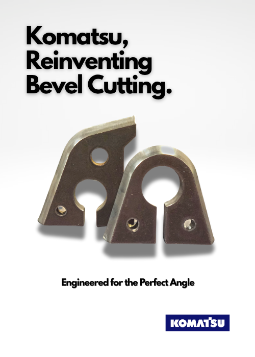 komatuspress's tweet photo. Komatsu. Reinventing bevel cutting.
Built for the perfect angle. 📐
Cleaner edges. Lower costs. Plasma + oxyfuel in one.
#Komatsu #BevelCutting #PlasmaCNC #Fabrication https://t.co/dEYkXdHZDr