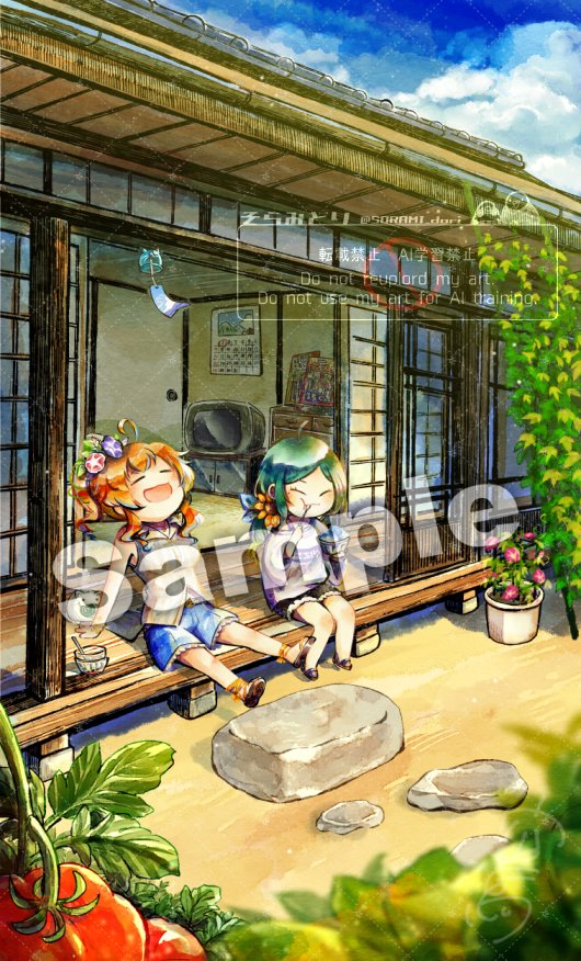 【お仕事報告】
この度まぐねっこ・つなかん様＆ナズ＝シア様の正気と幻覚の結婚式イベントの
SDお写真を描かせていただきました！！
素敵なグッズやメニューですごい！！！！！

田舎でゆっくりなお二人を是非ともお手にとってもらえましたら幸いです✨