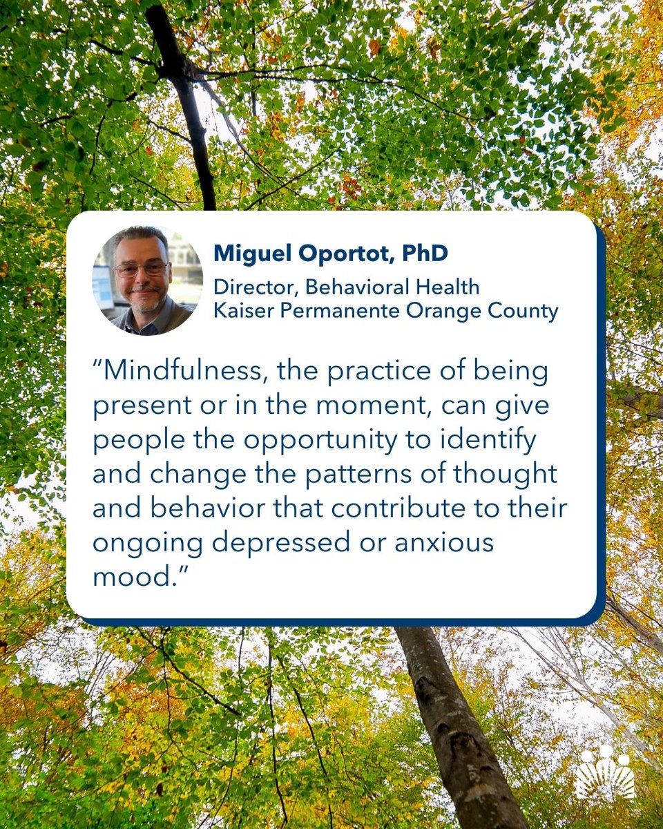 Mindfulness isn’t about escaping stress—it’s about managing it with intention. Dr. Miguel Oportot, director of behavioral health, explains how #mindfulness and #meditation can help. #MentalHealthMonth⁠