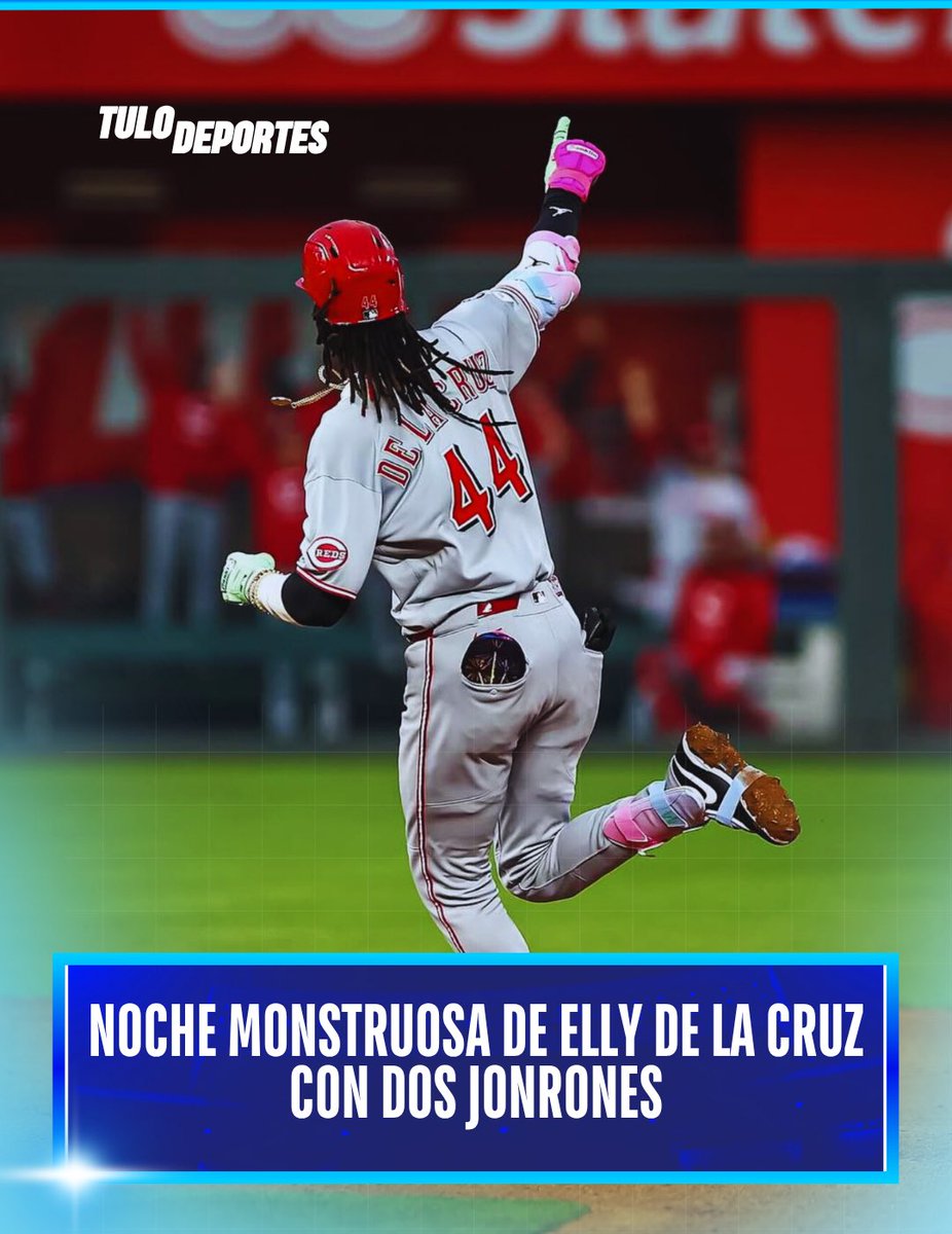 TuloOficial's tweet image. Elly De La Cruz explota con dos jonrones en la victoria en KC 🔥💣

#EllyDeLaCruz #Jonrones #MLB #PeloterosRD #CincinnatiReds #beisboldominicano 

Video 📎 instagram.com/p/DKM_kiNtM6y/…