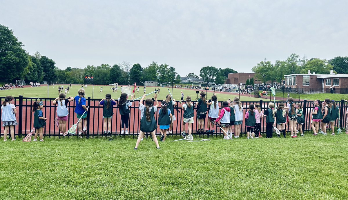 The Pleasantville K/1/2 clinic took a quick break from practice to cheer on their Panthers! Nothing better than seeing our community come together to support our student-athletes....thank you!