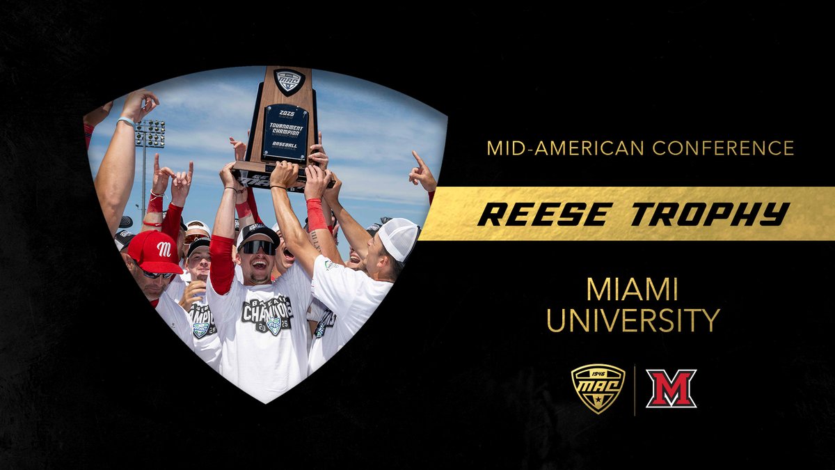Love + Honor‼️

Congratulations to the Miami RedHawks on winning the 2025 Reese Trophy!

<a href="/MiamiRedHawks/">Miami Athletics</a> | #MACtion