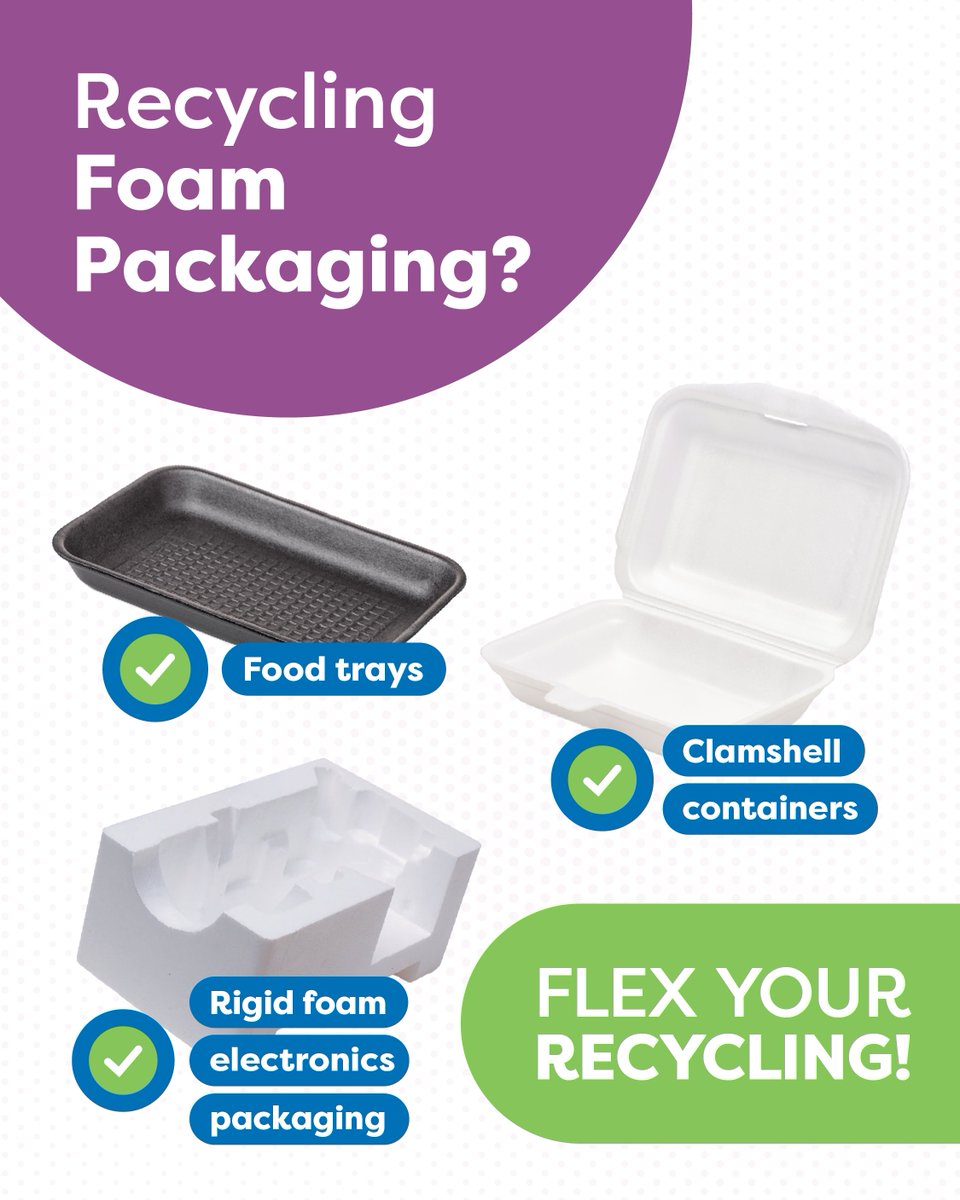 ♻️ Foam Packaging Recycling in Saskatchewan! 🧽✨

✅ Accepted Foam Packaging:
🥡 Food containers &amp; trays
📦 Cushion packaging

❌ Not Accepted
📦 Peanuts &amp; packing chips
🛋️ Furniture cushions

Find a SARCAN depot: SKRecycles.ca/depot 🏠💚