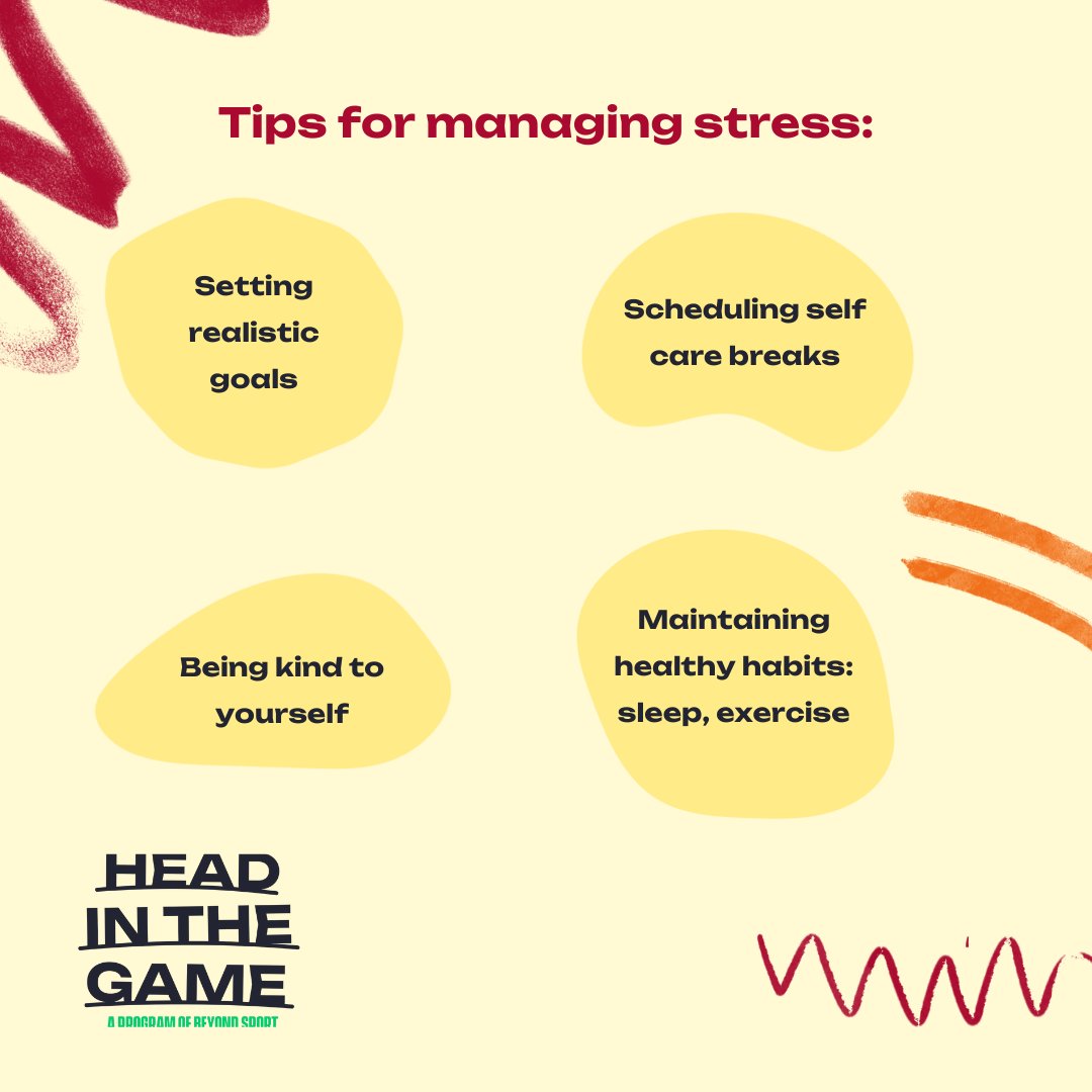 Head In The Game (@headinthegameus) on Twitter photo Stress is a part of life, but when it starts to take over, it is time to slow down and check in with yourself✨
This Month let’s focus on ways to manage and move through stress in healthy ways💛
For more👉 bit.ly/3rLTeFb
<a href="/BeyondSport/">Beyond Sport</a>
#HeadInTheGame #MHAM2025 #Stress Stress is a part of life, but when it starts to take over, it is time to slow down and check in with yourself✨
This Month let’s focus on ways to manage and move through stress in healthy ways💛
For more👉 bit.ly/3rLTeFb
<a href="/BeyondSport/">Beyond Sport</a>
#HeadInTheGame #MHAM2025 #Stress
