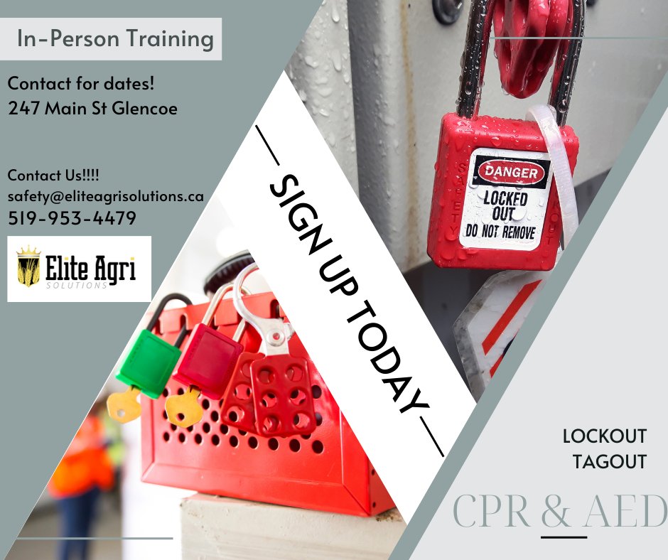 🔐 Lockout / Tagout Training
"Power Down the Right Way! 🔌"
Protect yourself and your team by learning the critical steps to safely isolate equipment during maintenance. Join our Lockout/tagout training and be the safety champion your workplace needs!

🗓️ Book your spot now