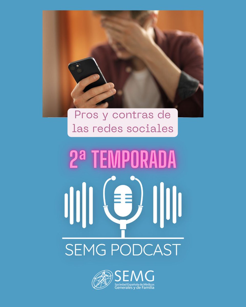 🆕 Hoy lanzamos la segunda temporada de #SEMGpodcast

🎧 Ya puedes escuchar el nuevo episodio en nuestra web buff.ly/hUqtJz9 y en las plataformas #Spotify buff.ly/dZXNCol e #Ivoox buff.ly/qyUsFg6 

📳 🤳 Pros y contras de las #RedesSociales 

🌎 Las redes