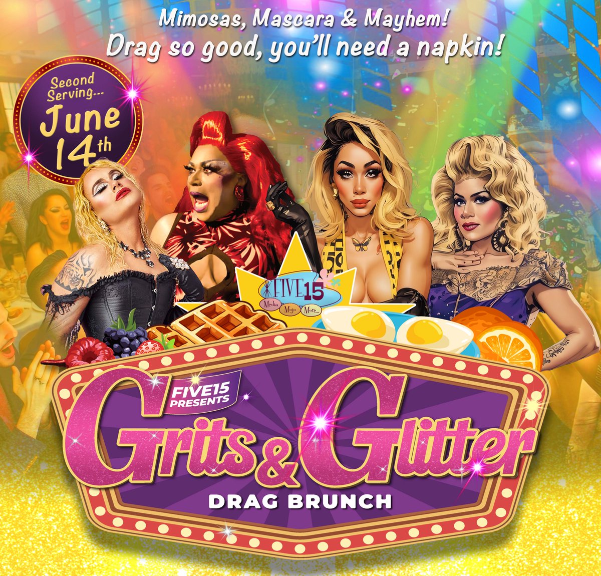 Five15royaloak's tweet image. Wigs, Wands, &amp;amp; Wicked Vocals: Two Nights of Pride Magic Await! - eepurl.com/jfRlgM