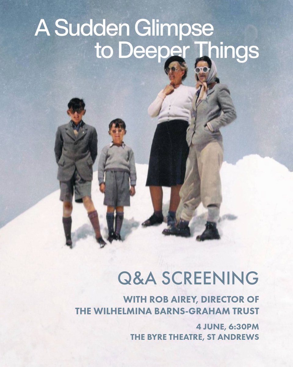 Conic (@conicfilm) on Twitter photo A SUDDEN GLIMPSE TO DEEPER THINGS, directed by <a href="/markcousinsfilm/">Mark Cousins</a> screens at <a href="/ByreTheatre/">Byre Theatre</a> on 4 June.
Followed by a Q&A with Rob Airey, the Director of the Wilhelmina Barns-Graham Trust 🎨 A SUDDEN GLIMPSE TO DEEPER THINGS, directed by <a href="/markcousinsfilm/">Mark Cousins</a> screens at <a href="/ByreTheatre/">Byre Theatre</a> on 4 June.
Followed by a Q&A with Rob Airey, the Director of the Wilhelmina Barns-Graham Trust 🎨