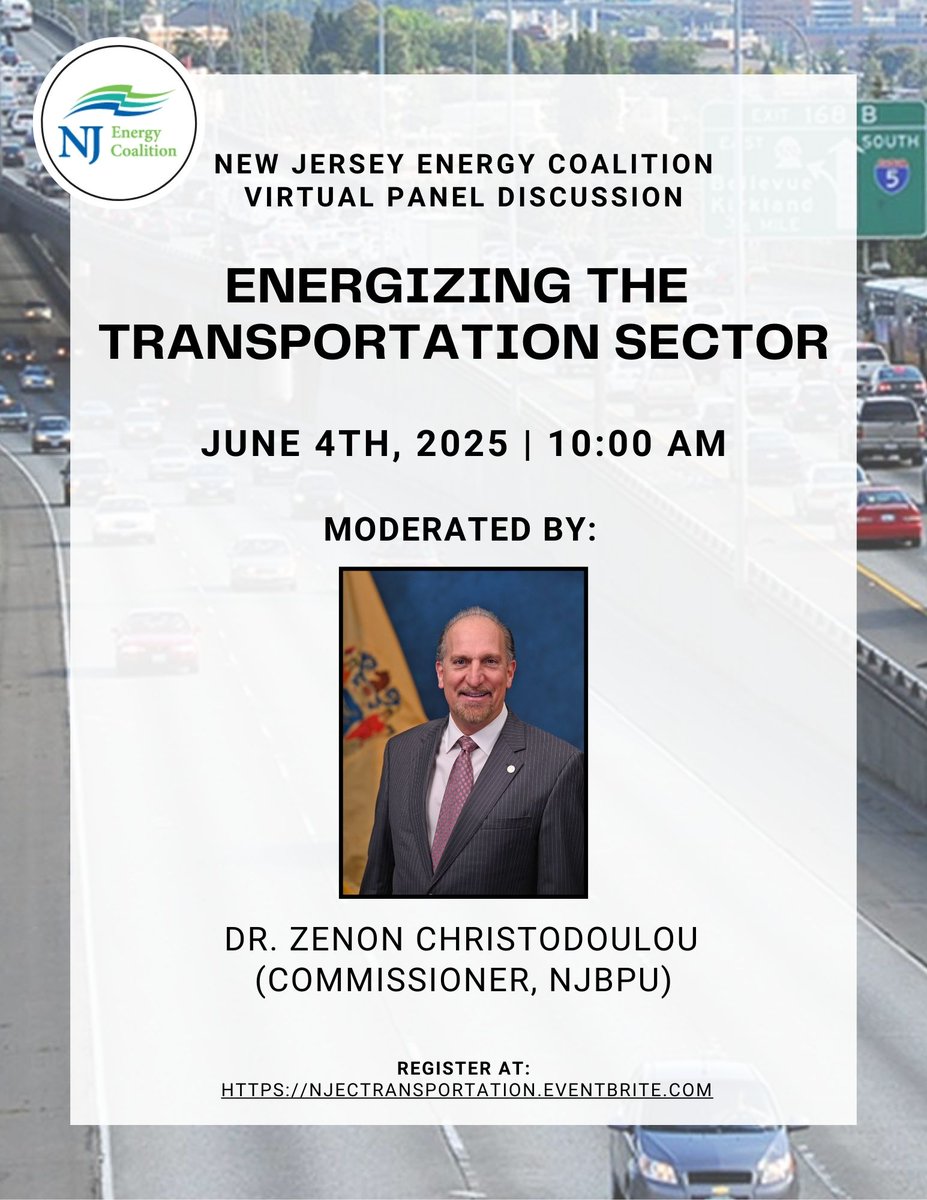 Register for next week's virtual Energizing Transportation panel here: NJECtransportation.eventbrite.com