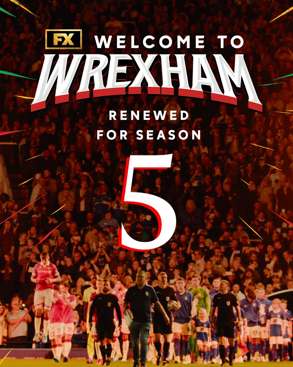 #WrexhamFX Season Five confirmed 🙌

🔴⚪ #WxmAFC