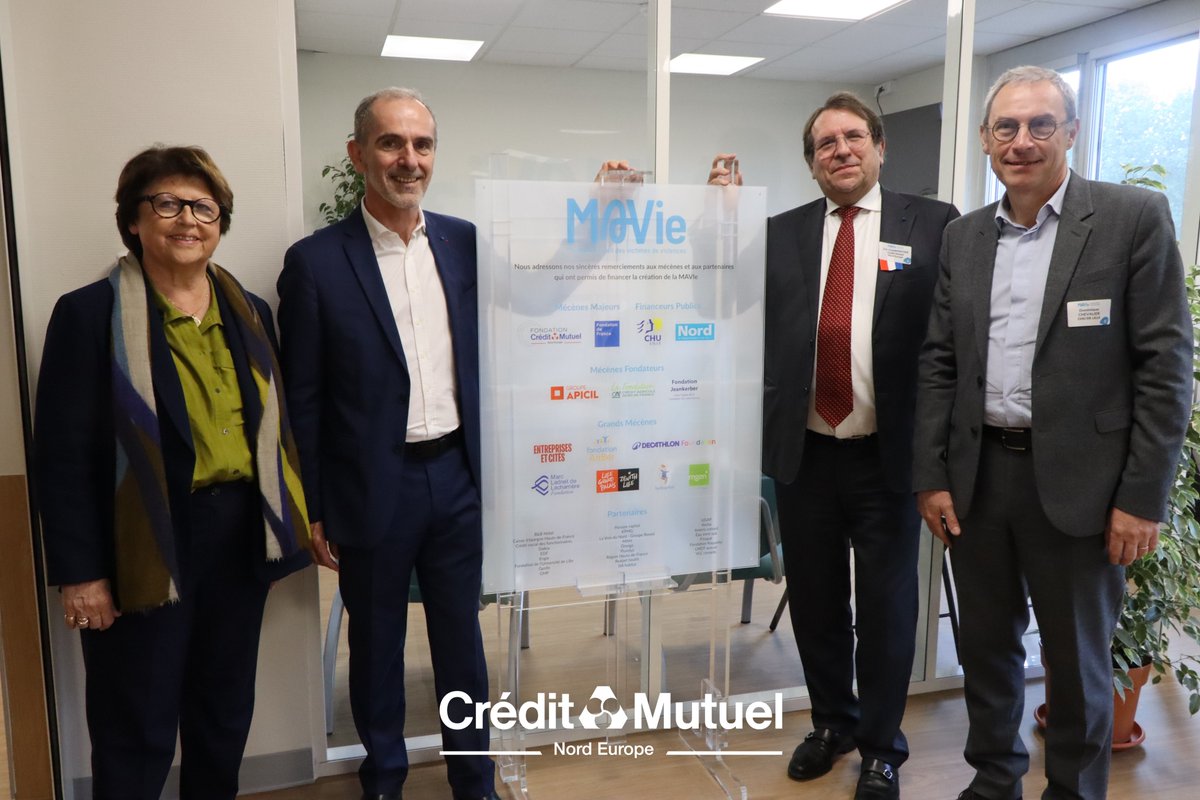 Crédit Mutuel NE (@creditmutuel_ne) on Twitter photo #Mécénat : la Fondation <a href="/CreditMutuel_NE/">Crédit Mutuel NE</a> est mécène majeur de la maison hospitalière des victimes de violence (MAVie) du <a href="/CHU_Lille/">CHU de Lille</a>, inaugurée ce matin🙏
Un grand bravo aux équipes pour ce projet novateur et solidaire, qui dépasse et complète sa mission de soin👏🏻. #Mécénat : la Fondation <a href="/CreditMutuel_NE/">Crédit Mutuel NE</a> est mécène majeur de la maison hospitalière des victimes de violence (MAVie) du <a href="/CHU_Lille/">CHU de Lille</a>, inaugurée ce matin🙏
Un grand bravo aux équipes pour ce projet novateur et solidaire, qui dépasse et complète sa mission de soin👏🏻.