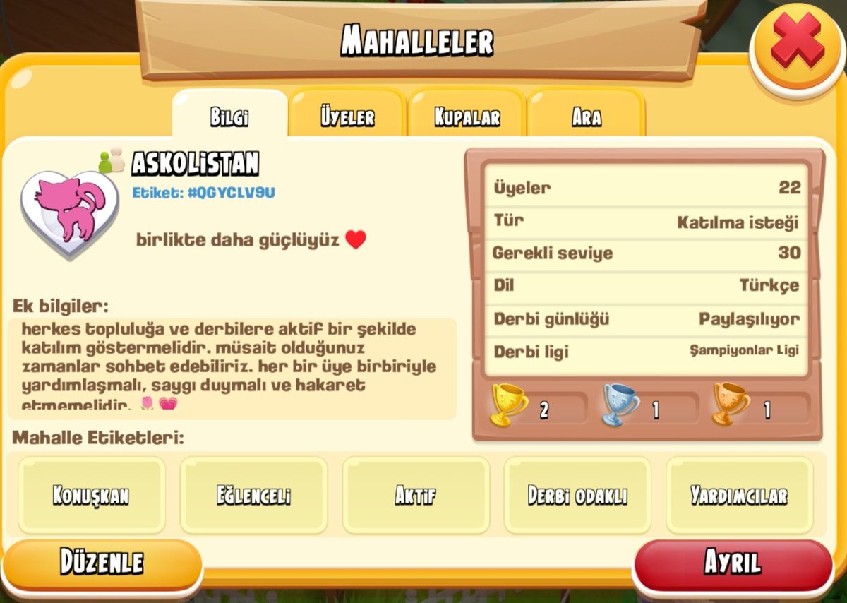 buumutda's tweet photo. 🌸KIZLAR🌸
Sadece kızların olduğu hem çok destekleyici hem cok eğlenceli mahallemize yeni komşular arıyoruz şampiyonlar ligindeyiz derbi odaklıyız ve sohbetlerimiz yardımlaşmalarımızla oyunun tamamen zevkini çıkarıyoruz 😭💕 gelmek isteyen ment atıp buradan ulaşırsa memnun oluruz https://t.co/oREofYm3Qx