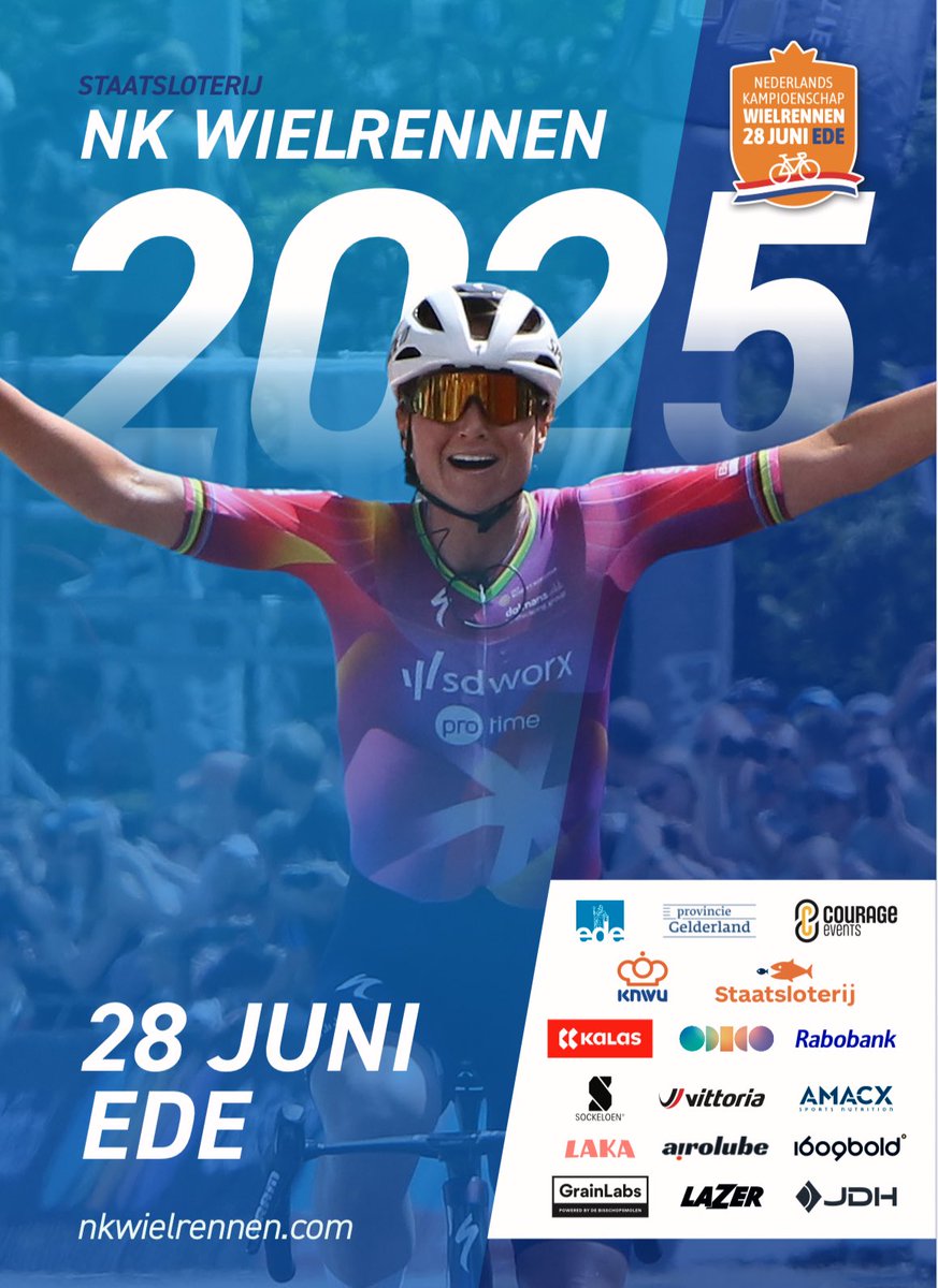 Courage Events (@courageevents) on Twitter photo Op zaterdag 28 juni is het <a href="/Staatsloterij/">Staatsloterij</a> Nederlands Kampioenschap Wielrennen in <a href="/GemeenteEde/">Gemeente Ede</a> De mannen en vrouwen profs rijden op dezelfde dag, kom de renners aanmoedigen of bezoek de side events. <a href="/SportDeVallei/">Sportservice de Vallei</a> <a href="/KNWU/">KNWU</a> Op zaterdag 28 juni is het <a href="/Staatsloterij/">Staatsloterij</a> Nederlands Kampioenschap Wielrennen in <a href="/GemeenteEde/">Gemeente Ede</a> De mannen en vrouwen profs rijden op dezelfde dag, kom de renners aanmoedigen of bezoek de side events. <a href="/SportDeVallei/">Sportservice de Vallei</a> <a href="/KNWU/">KNWU</a>