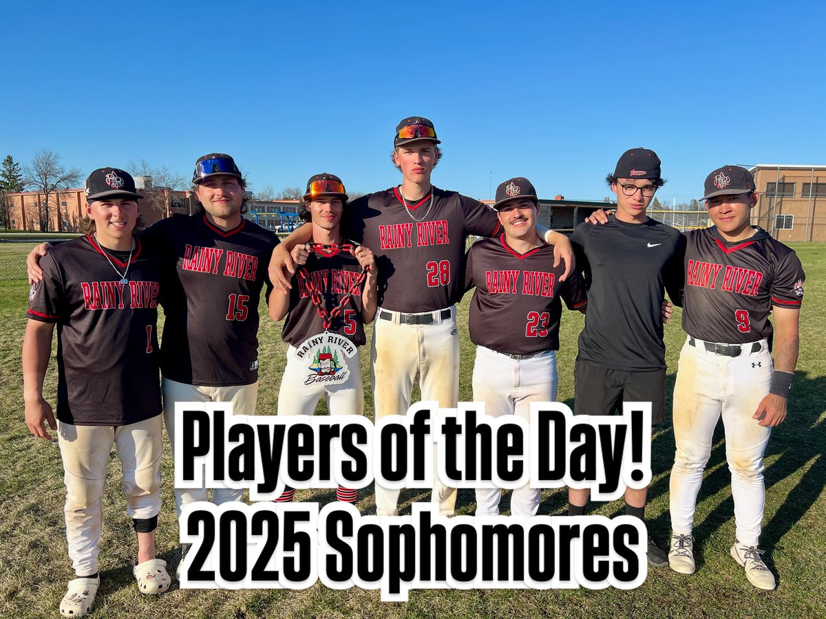 The Players of the Day from our last DH of the season are the Sophomores! 

Thanks for the 2 years with us!! We wish you all the best in the future! 

You will forever be Voyageurs!!!