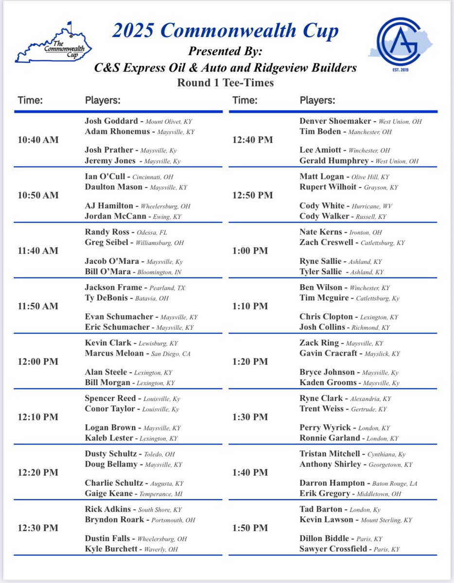 Commonwealth Golf Association tweet media