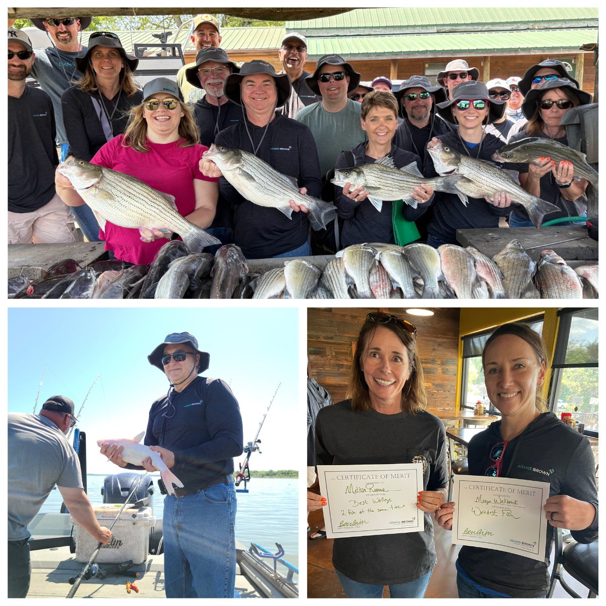 KansasCPAs's tweet photo. The Adams Brown principals headed to Milford Lake for a day of team building, strategizing and fishing. Look at that catch!
#WorkWithAdamsBrown #strategy #strategysession https://t.co/PDK3t4gOkB