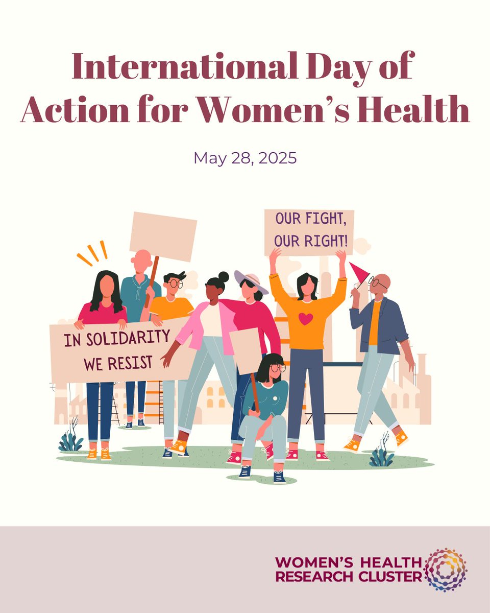 ResearchonWH's tweet image. International Day of Action for Women's Health is a reminder to see what you can do to help women+ around the world gain and preserve access to sexual and reproductive healthcare.
Visit may28.org to learn more!
#WomensHealthMatters #SRHR4All #May28