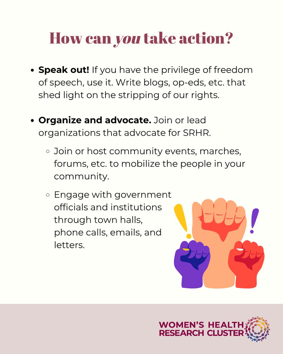 ResearchonWH's tweet image. International Day of Action for Women's Health is a reminder to see what you can do to help women+ around the world gain and preserve access to sexual and reproductive healthcare.
Visit may28.org to learn more!
#WomensHealthMatters #SRHR4All #May28