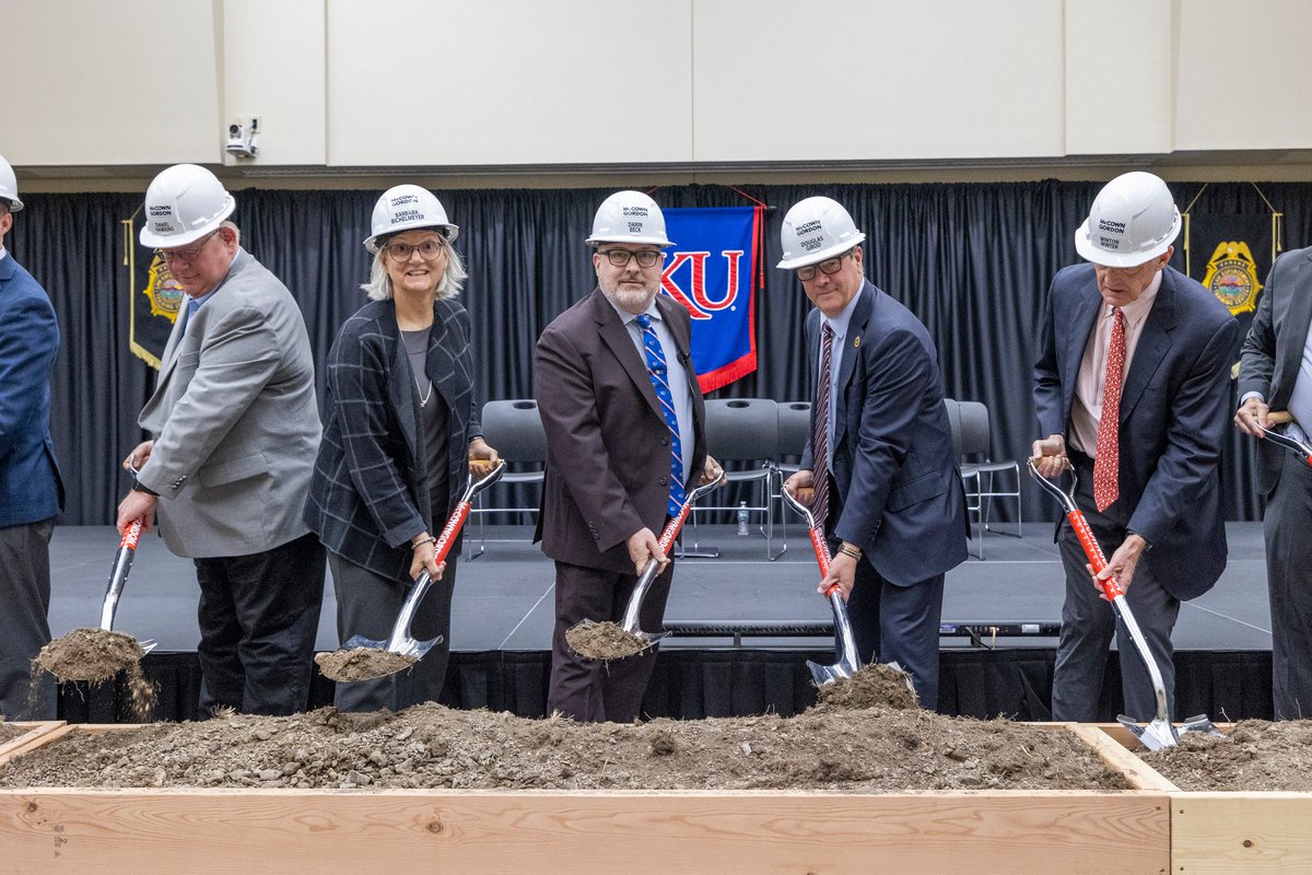 Last week, we broke ground on the KU Kansas Law Enforcement Training Center! This project will strengthen public safety training and support law enforcement professionals across the state for generations to come! #BuildingKS