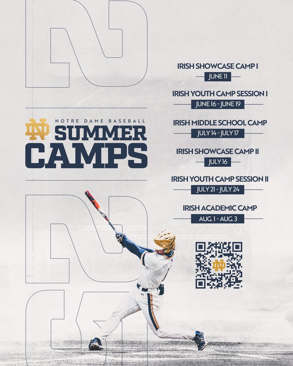 Our summer camps are right around the corner, and there’s still time to sign up!

🔗: goiri.sh/3NXwOYP

#GoIrish ☘️