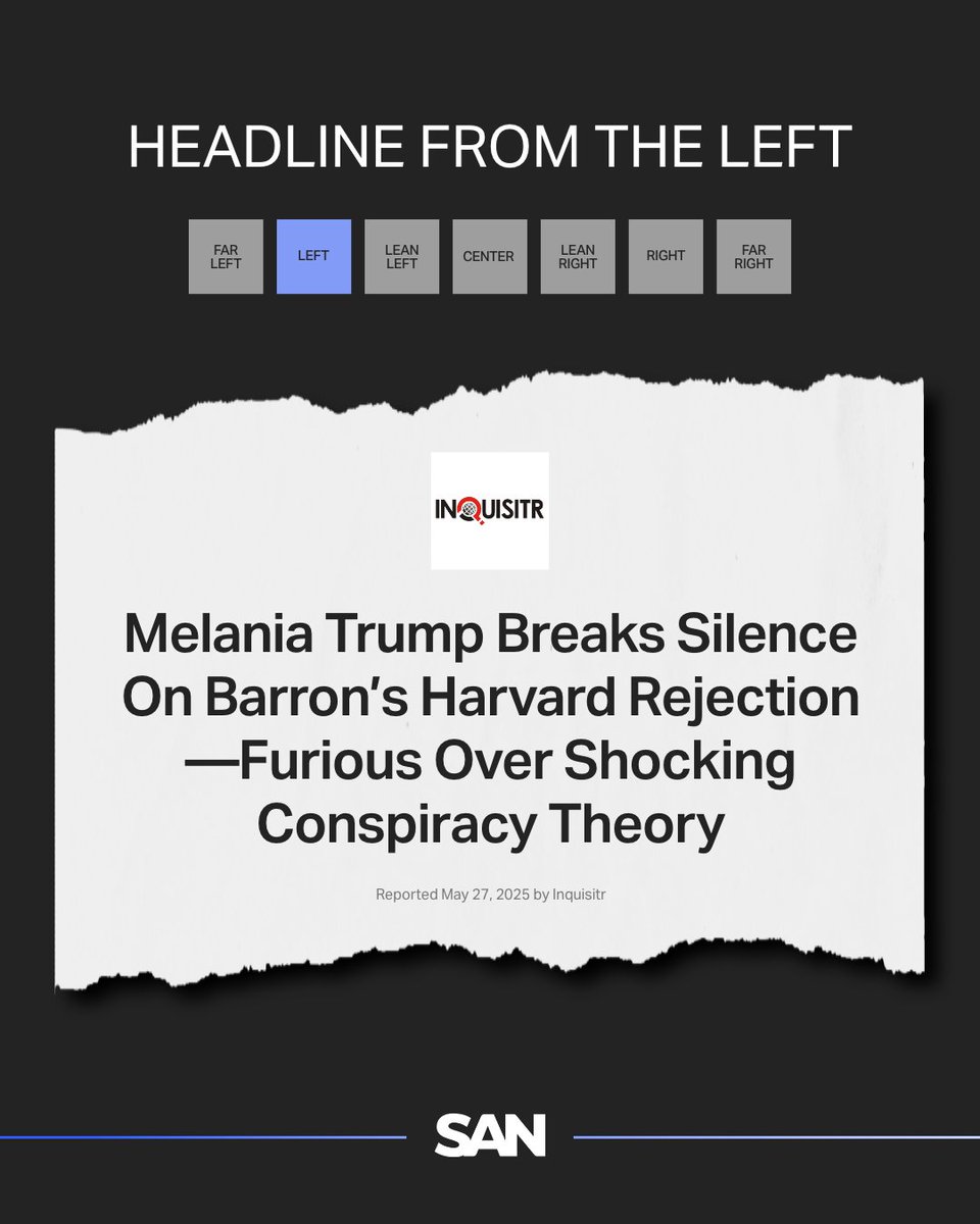 StraightArrow__'s tweet image. Melania Trump’s office clarified that Barron Trump never applied to Harvard, addressing online rumors linking a supposed rejection to former President Trump’s recent criticism of the university. Barron is currently attending New York University.

#Trump #Harvard #NYU #SAN #News