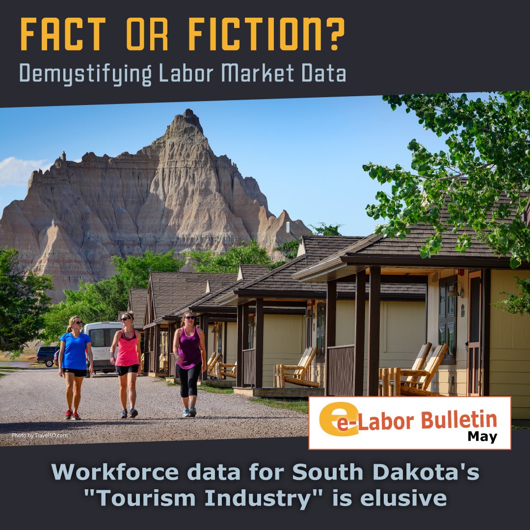 Wonder why "tourism" isn't listed as its own industry in South Dakota's workforce reports? Our new series, "Fact vs. Fiction? Demystying Labor Market Information," covers why tracking these jobs isn't as straightforward as you may think. 

➡️dlr.sd.gov/lmic/lb/2025/l…