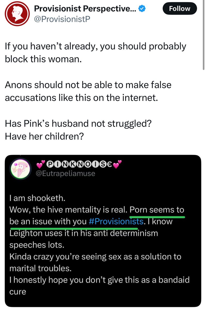 “Mark and avoid” 💗
These guys are hysterical.
Check the locks on your echo chamber.  Wouldn’t want any unsolicited opinions. 🫠