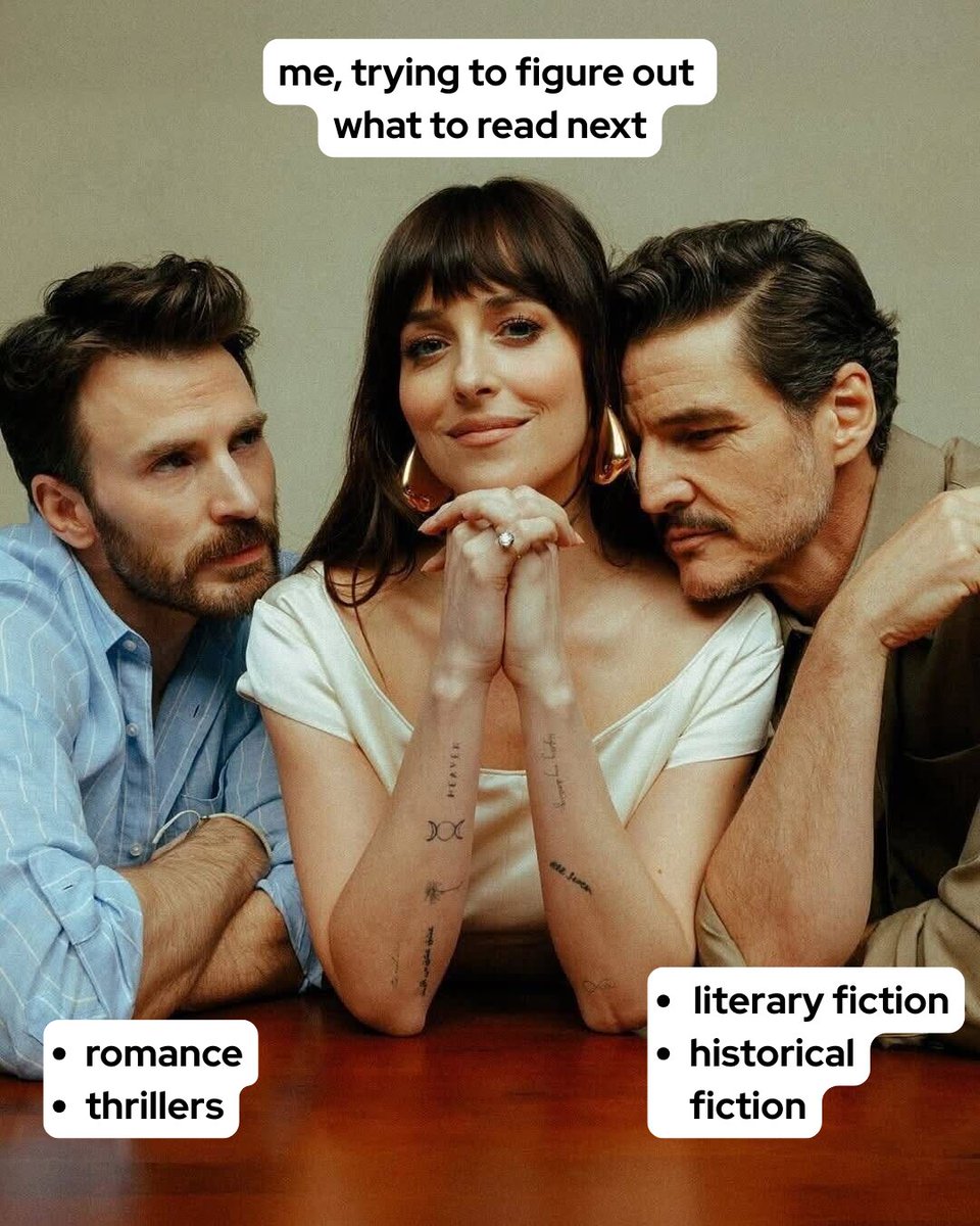 It's hard to choose (or to pick a favorite)... 
#materialistsmeme #pedropascal #bookstagram