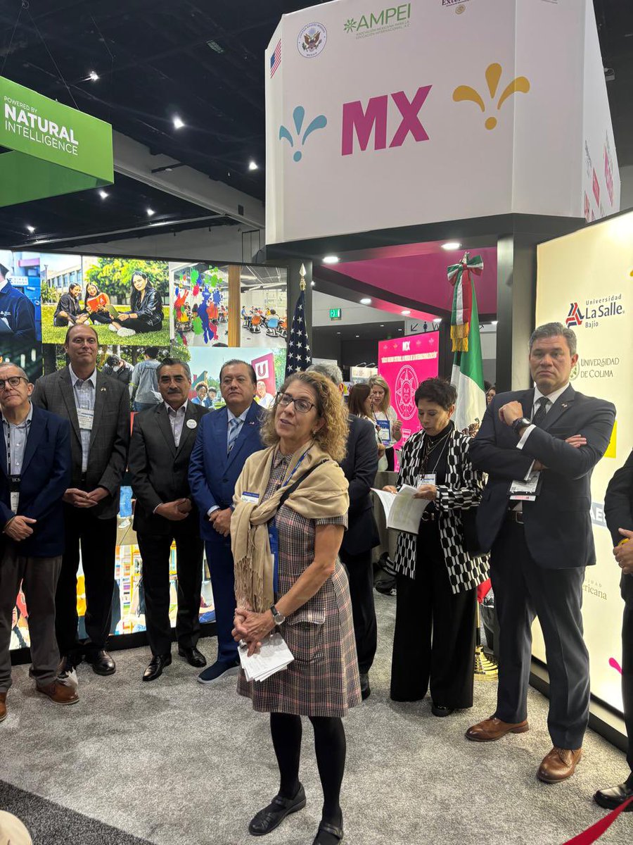AMPEI (@ampei1) on Twitter photo #NAFSA2025 | El #PabellónMéxico fue inaugurado con la participación de @amei_ampei, @anuiestwt y el respaldo de los gobiernos de 🇲🇽 y 🇺🇸 Gracias a @consulmexsd, <a href="/USEmbassyMEX/">Embajada EU en Mex</a>, @ConsuladoEU_TJ y aliados como @santander_universidades
🌍 Educación + cooperación + movilidad #NAFSA2025 | El #PabellónMéxico fue inaugurado con la participación de @amei_ampei, @anuiestwt y el respaldo de los gobiernos de 🇲🇽 y 🇺🇸 Gracias a @consulmexsd, <a href="/USEmbassyMEX/">Embajada EU en Mex</a>, @ConsuladoEU_TJ y aliados como @santander_universidades
🌍 Educación + cooperación + movilidad