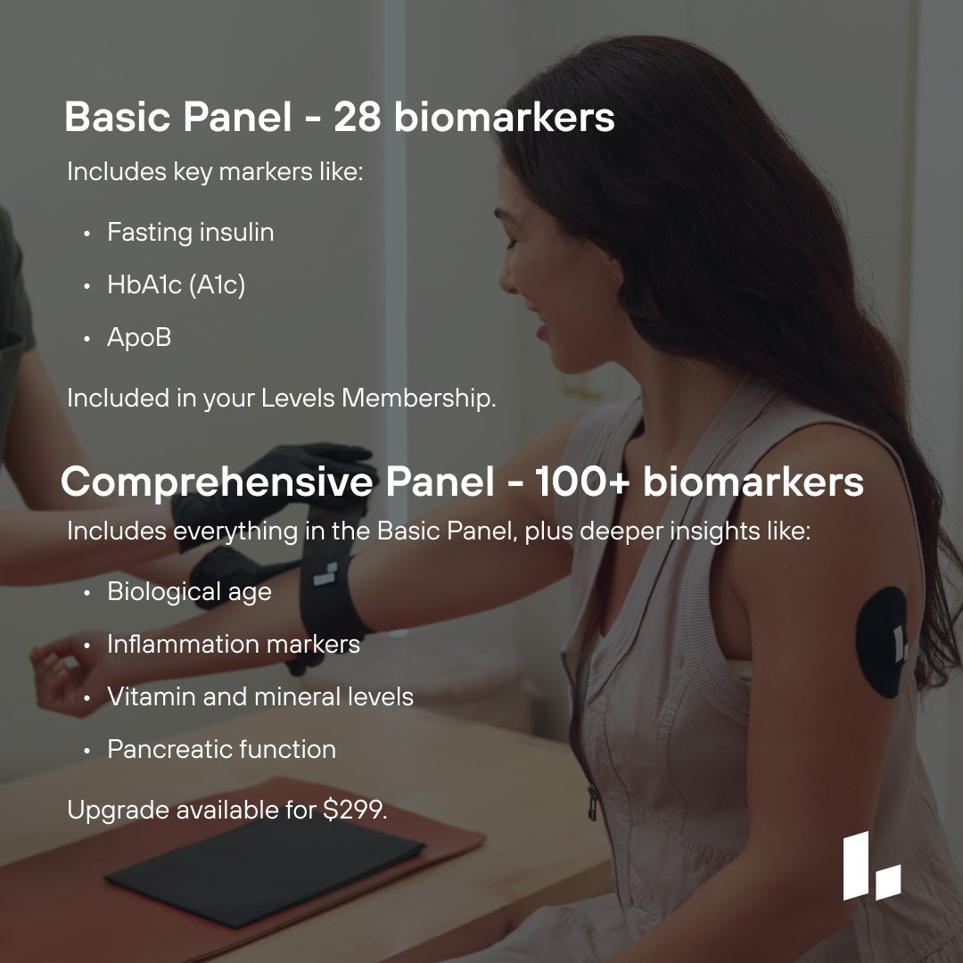 Levels's tweet image. Levels now offers comprehensive testing (of more than 100 markers).
🩸 Yes, you can get routine bloodwork at your doctor’s office. But what’s offered will depend on several factors. Levels skips the gatekeeping.
Unlock more at levels.link/labs
#levelshealth #biomarkers