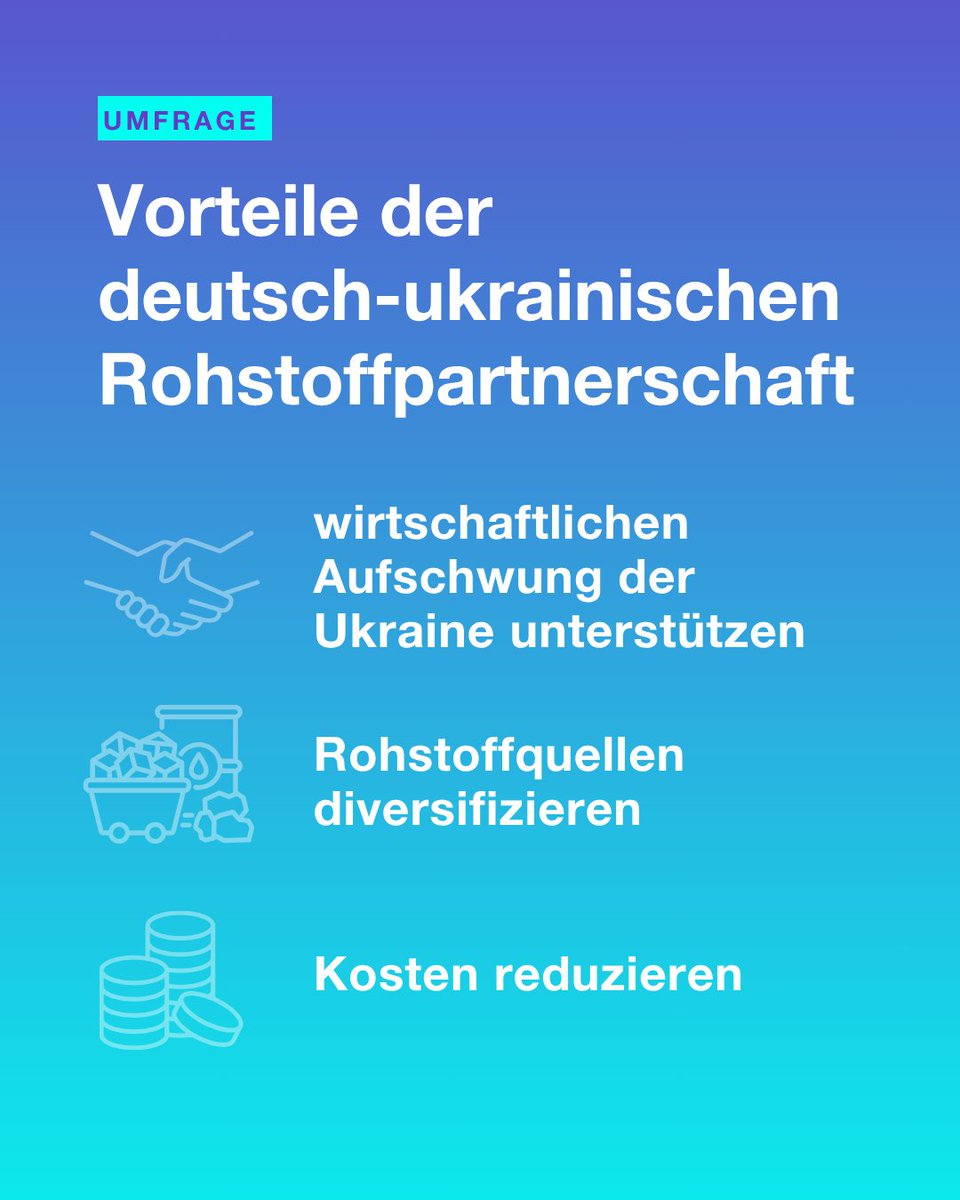 BDI (@der_bdi) on Twitter photo Von Titan bis Grafit: 🇺🇦 Die #Ukraine wird für kritische #Rohstoffe immer wichtiger. Laut Umfrage von BDI und <a href="/OstAusschuss/">Ost-Ausschuss der Deutschen Wirtschaft e.V.</a> plant fast jedes zweite Unternehmen ein stärkeres Engagement – trotz Sicherheitslage. Zu den Ergebnissen 👉ow.ly/aCIC50W0eMZ Von Titan bis Grafit: 🇺🇦 Die #Ukraine wird für kritische #Rohstoffe immer wichtiger. Laut Umfrage von BDI und <a href="/OstAusschuss/">Ost-Ausschuss der Deutschen Wirtschaft e.V.</a> plant fast jedes zweite Unternehmen ein stärkeres Engagement – trotz Sicherheitslage. Zu den Ergebnissen 👉ow.ly/aCIC50W0eMZ