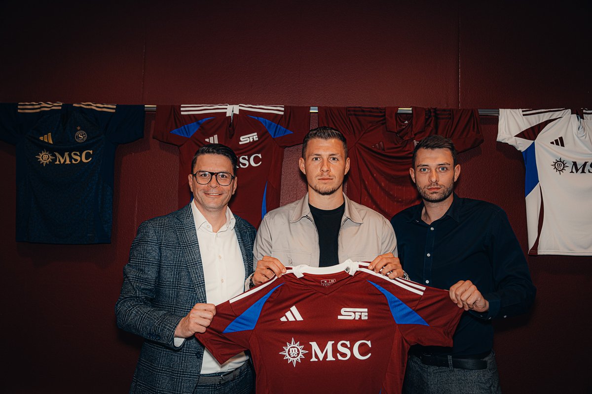 ServetteFC's tweet photo. Attaquant international slovaque de 28 ans, Samuel Mrรกz est la premiรจre recrue du mercato servettien version 2025/2026.
Le communiquรฉ๐ https://t.co/avC56wUjua
#NotreVilleNotreClub #WelcomeSamuel https://t.co/mirGeaHLfE