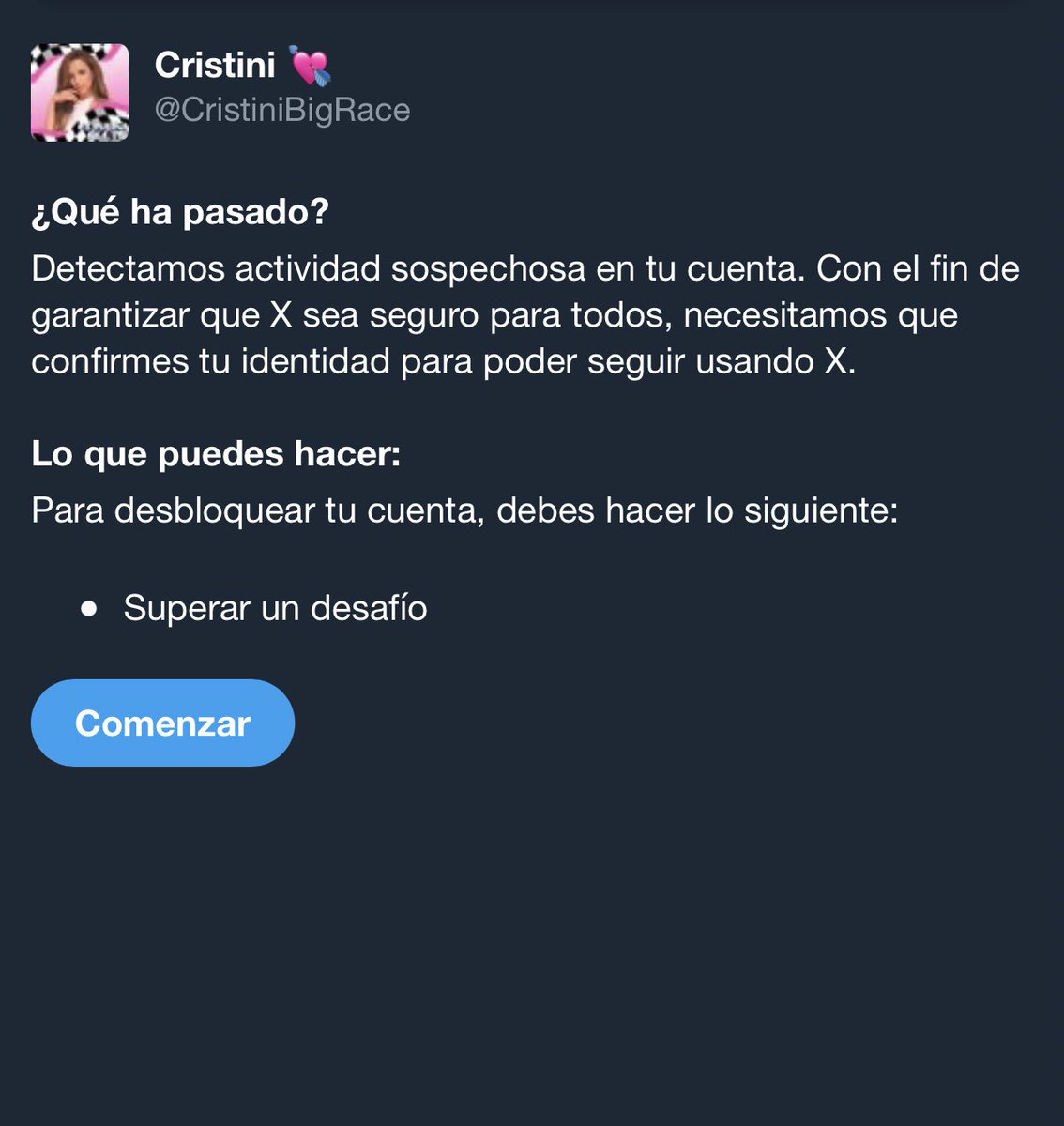Si queréis que me mate decirlo <a href="/x/">X</a> <a href="/elonmusk/">Elon Musk</a>