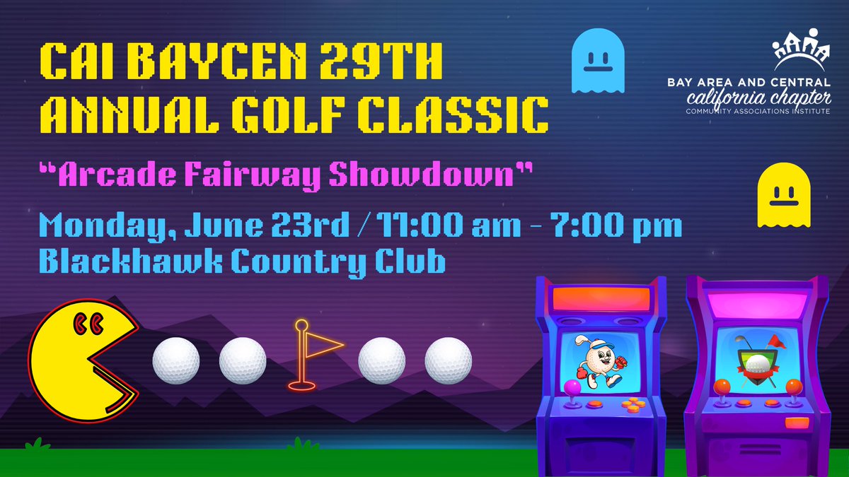CAIBayCen's tweet photo. Get ready to tee off at one of the most anticipated events of the year! ⛳

Join us for the 29th Annual Golf Classic, Arcade Fairway Showdown on Mon., 6/23 at the beautiful Blackhawk Country Club in Danville  ➡️ https://t.co/Bab9XUGJ43  #BayCenEvents https://t.co/PY8d5Rm2Ao